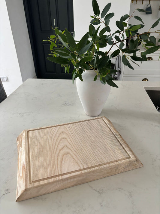 Ash Chopping Board with Juice Groove