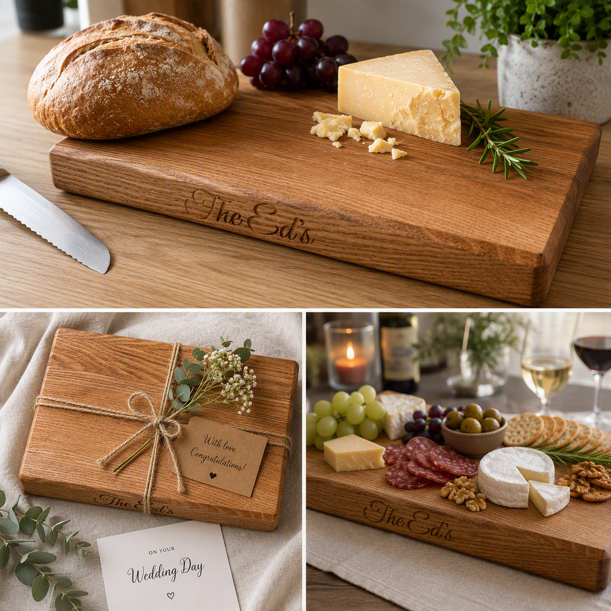 Ash Chopping Board- Straight Edge