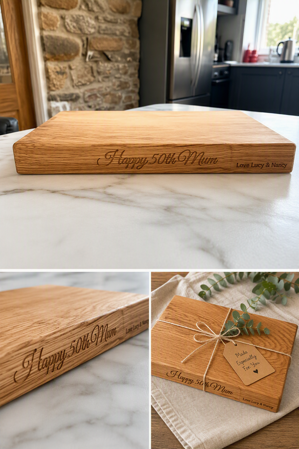 Ash Chopping Board- Straight Edge